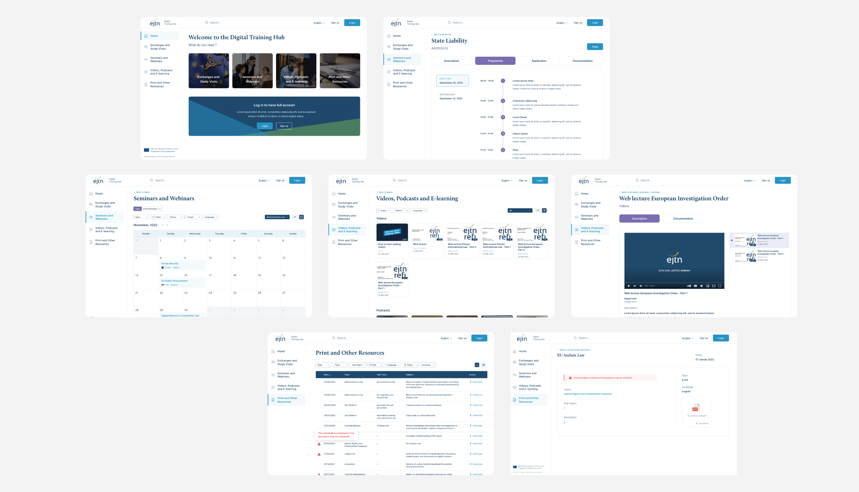 Visuels application EJTN